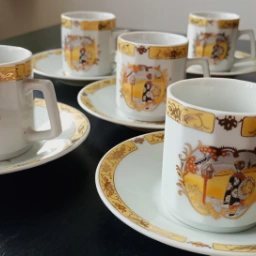 Tanaka Japan Porcelæns kop m/ underkop