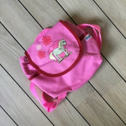 Fårup Sød pink rygsæk med hest