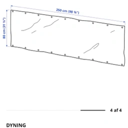IKEA 2stk Afskærmning til altan