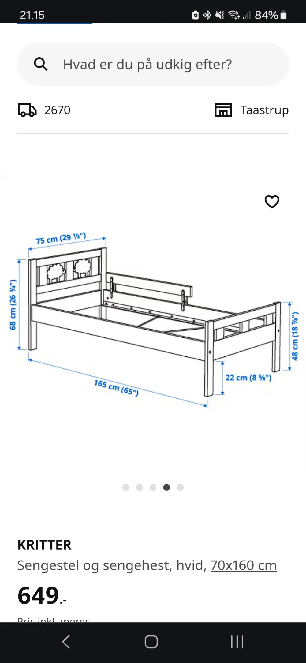 IKEA Kritter juniorseng