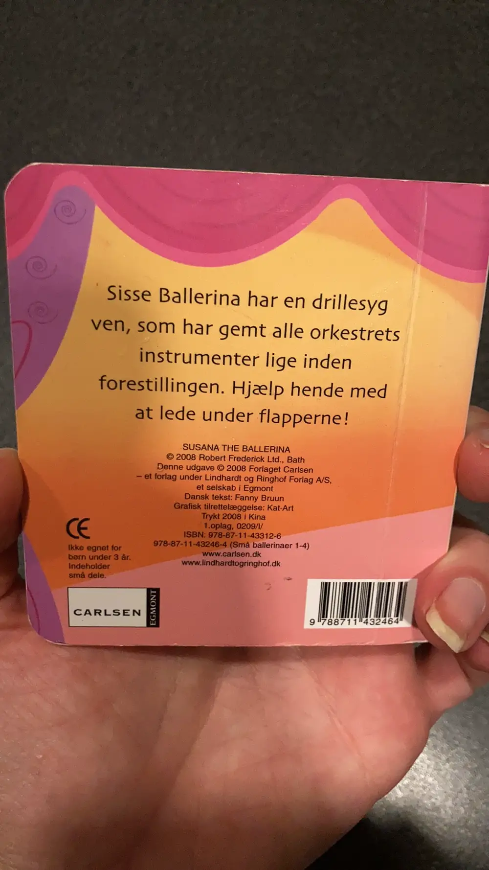 Sisse ballerina og instrumenterne papbog løft flappen findebog