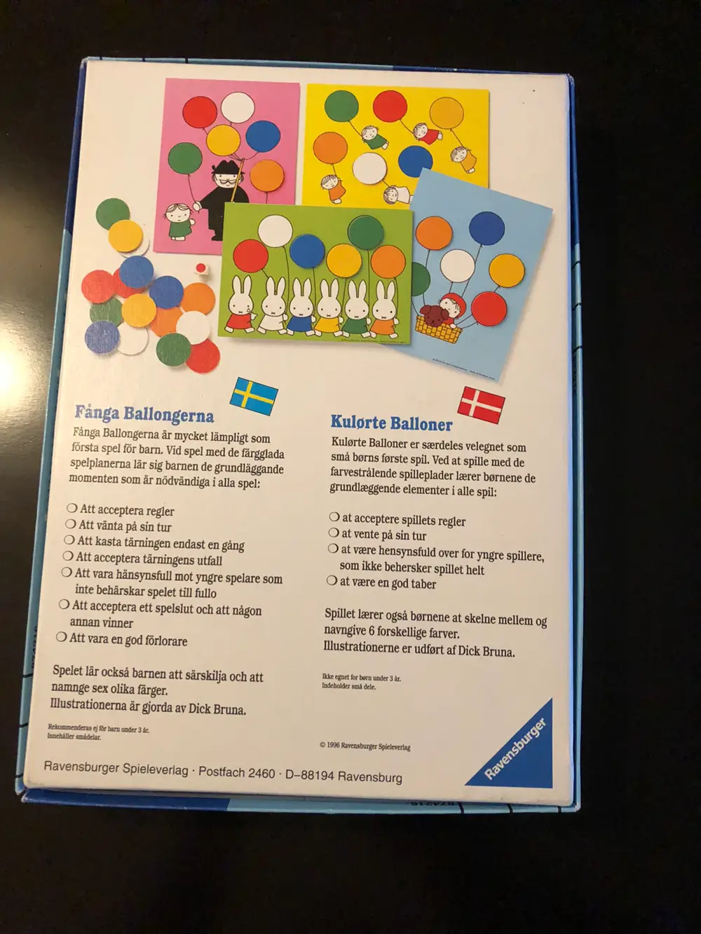 Ravensburger Spillet kulørte balloner