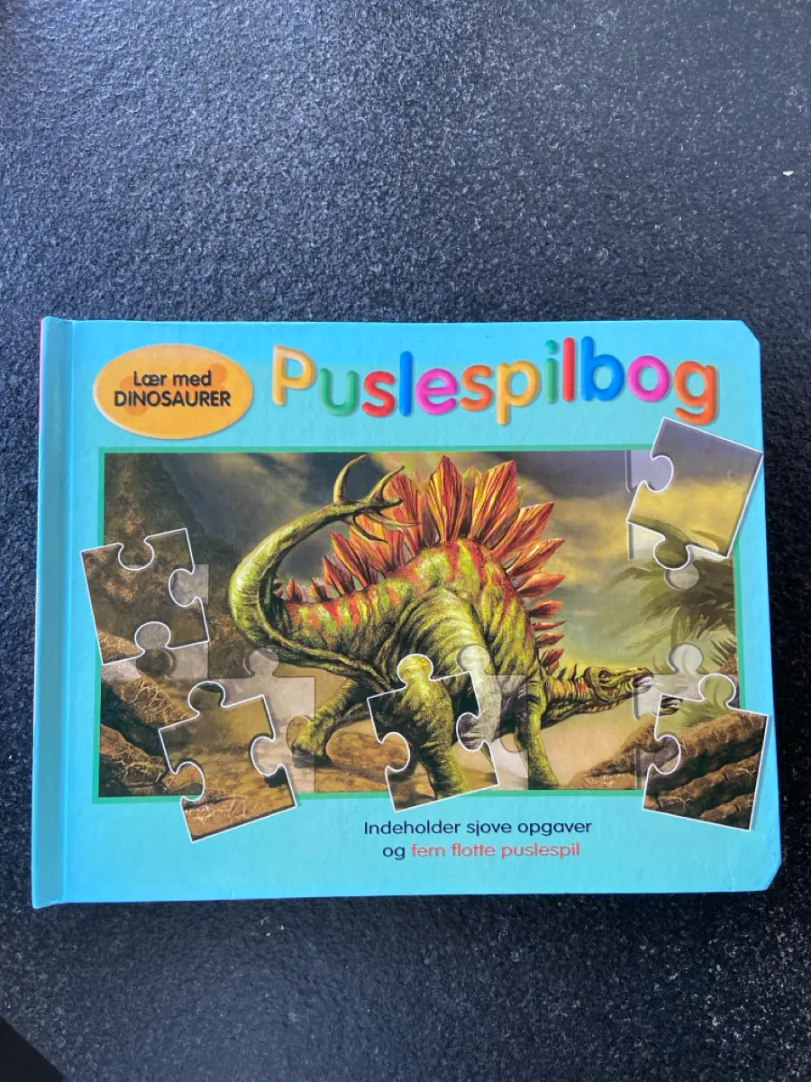 Ukendt Pulsespilsbog med dinosaurer