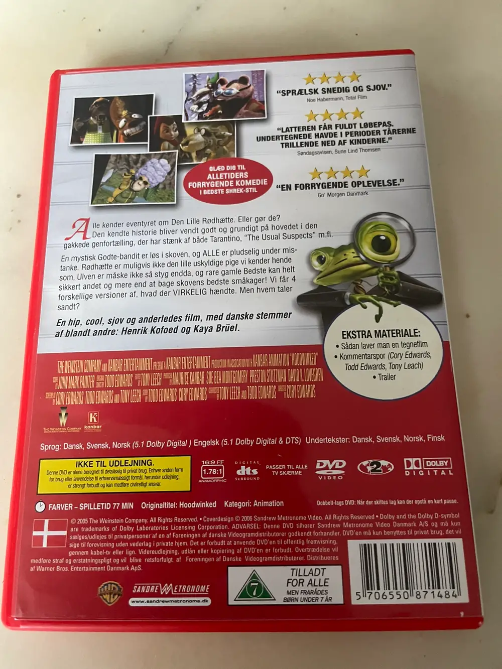 Sandheden om Rødhætte Dvd film