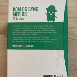 Shufflebook - kom og syng Kort med sangtekster