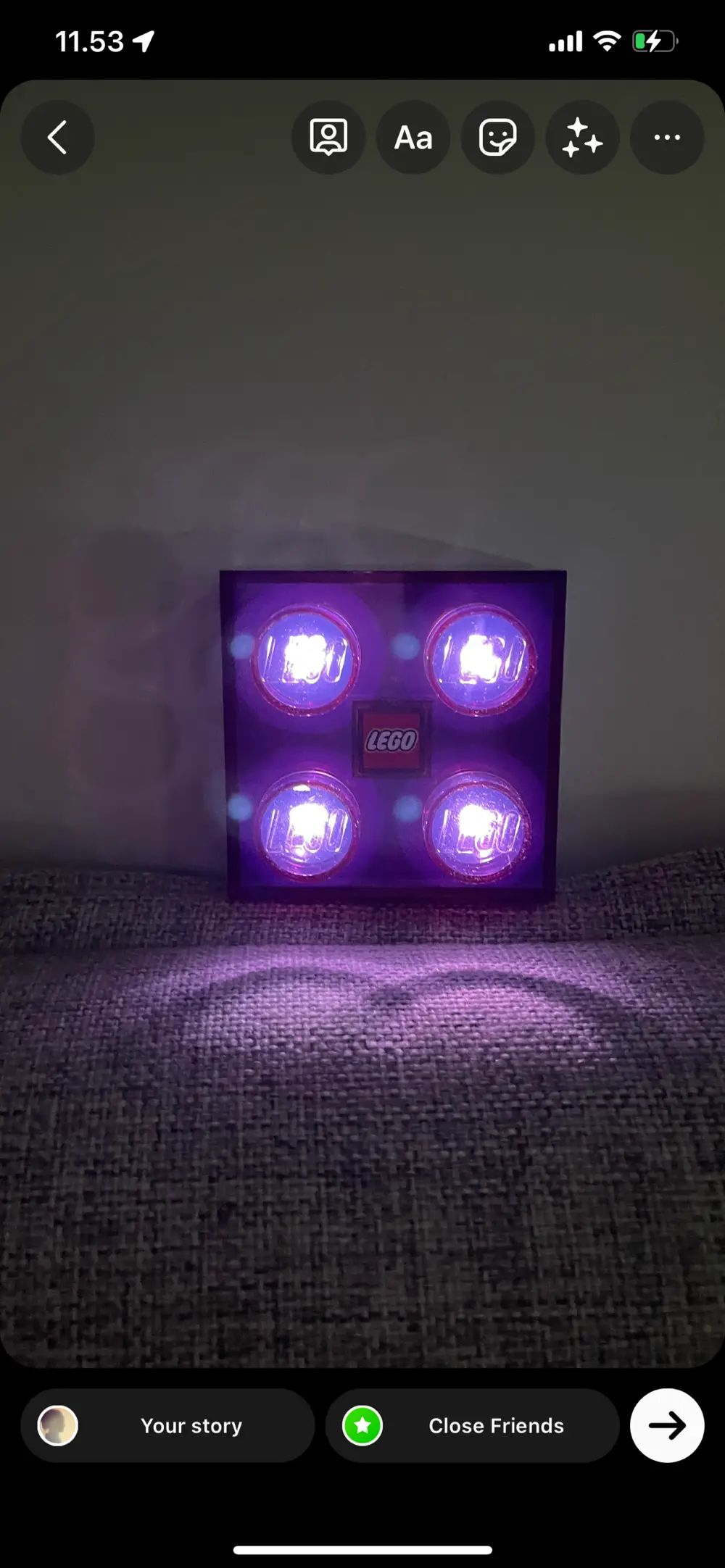 LEGO brick light