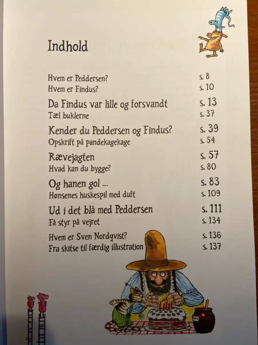 På eventyr med Pedersen og Findus Bog