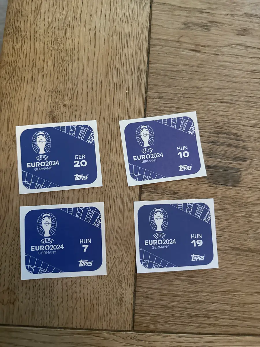 Topps Fodbold EM-klistermærker