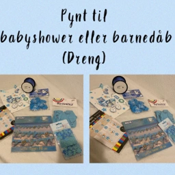 Ukendt Barnedåb/babyshower pynt