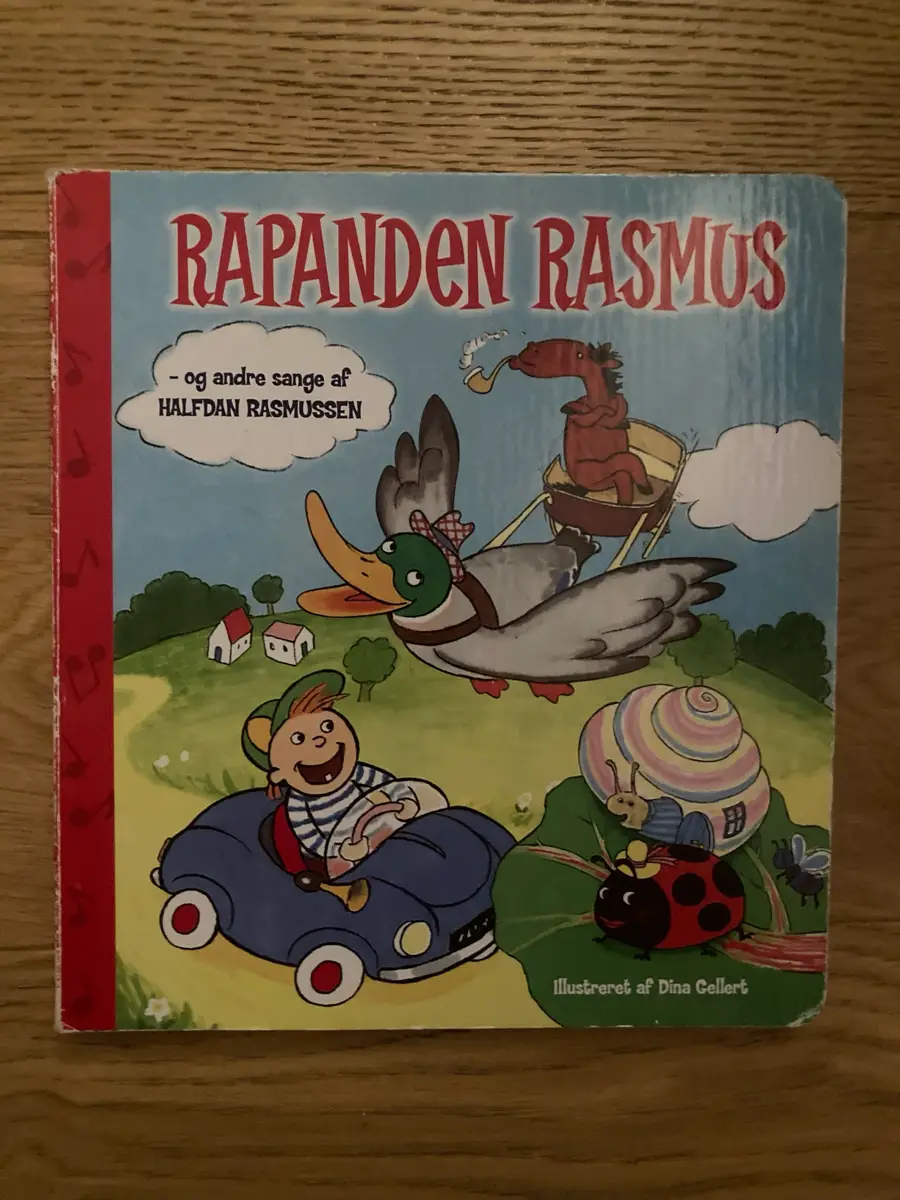 Rapanden Rasmus og 2 andre sange Tyk sangbog i pap