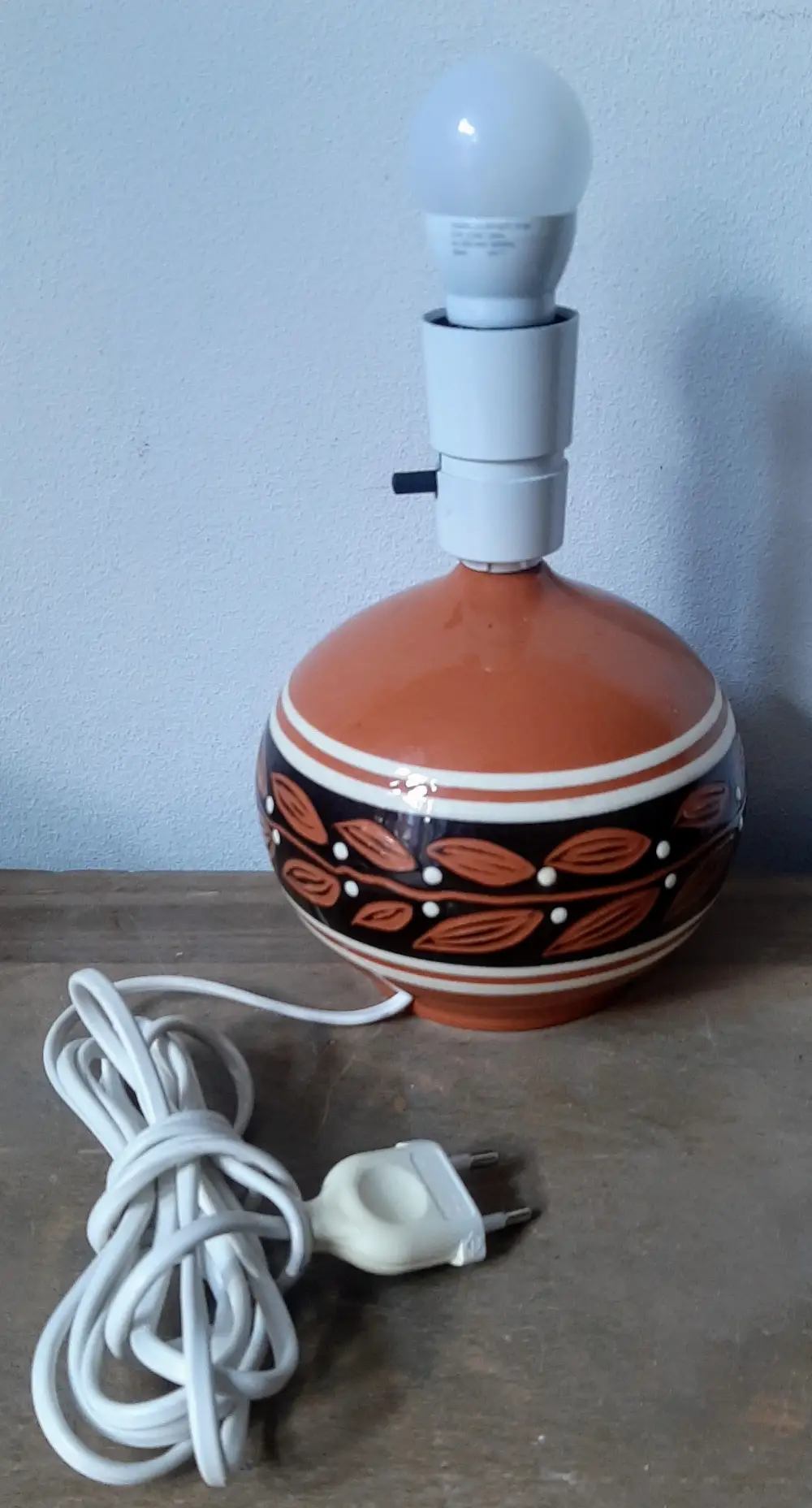 Retro Keramik bordlampe