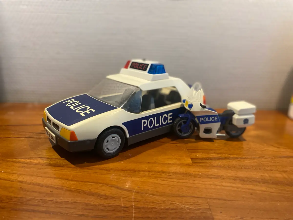 Playmobil Politibil /motorcykel