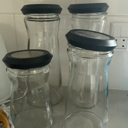 IKEA 4 x opbevaringsglas med låg