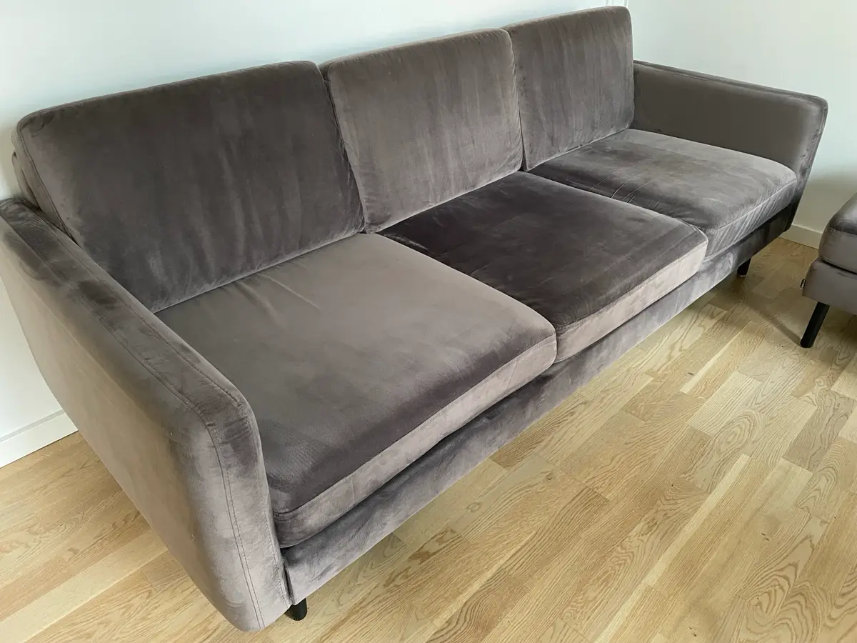 Bolia Velour sofa og puf