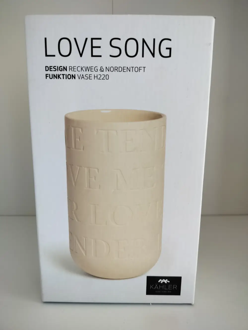 Kähler Love Song vase