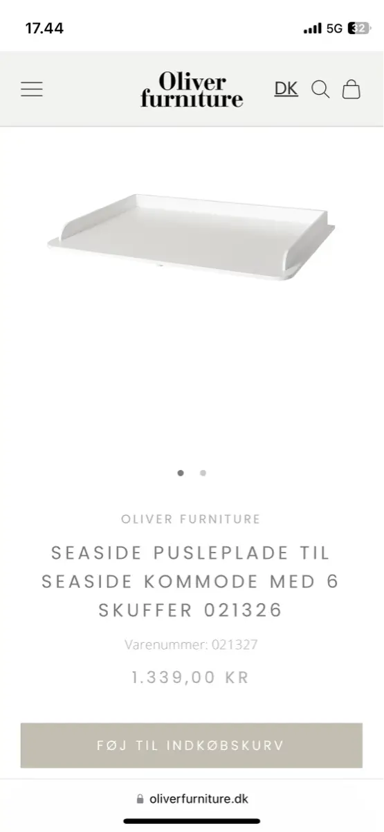 Oliver Furniture Pusleplade til Seaside