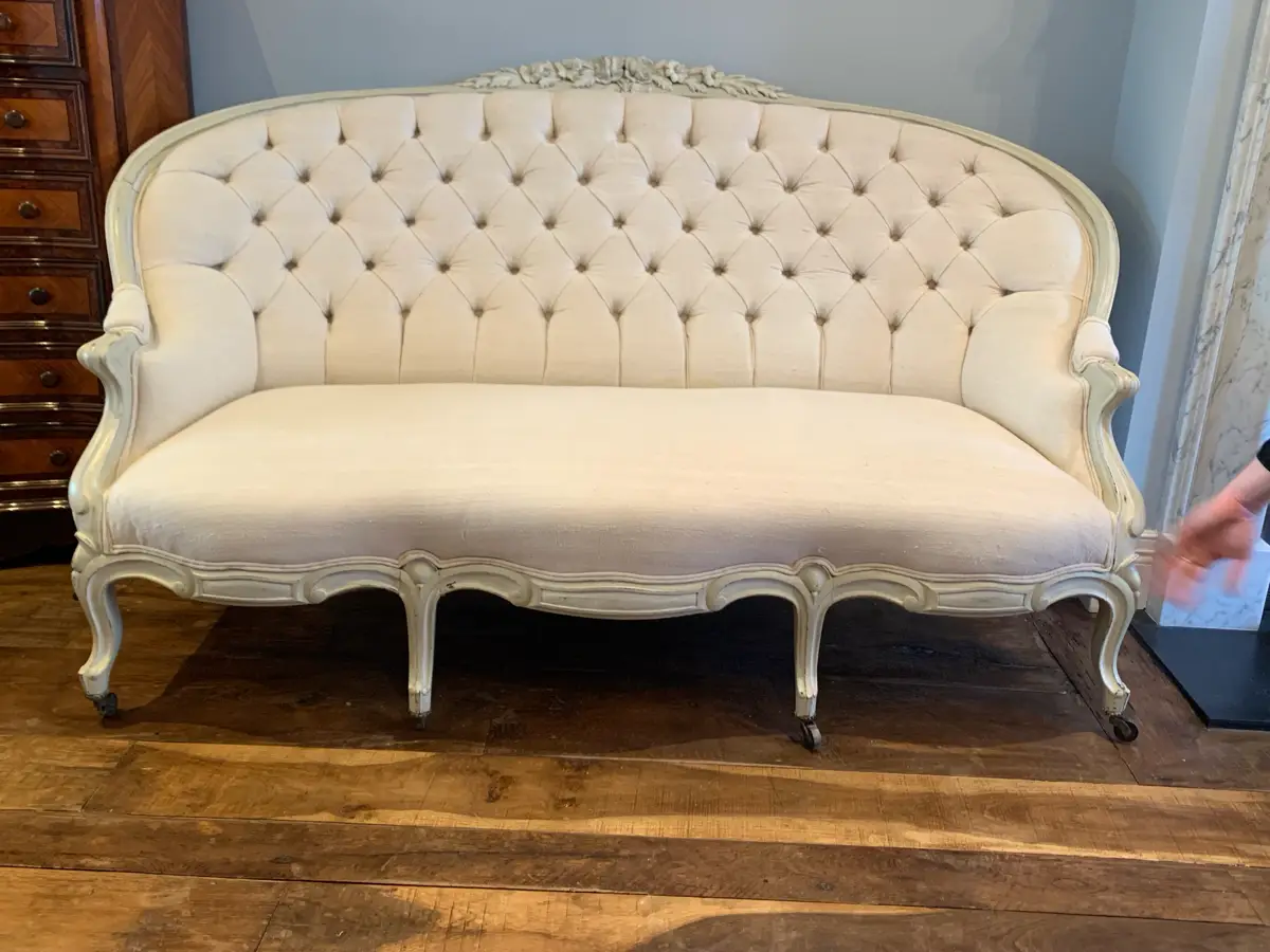 French antique 3 seater sofa