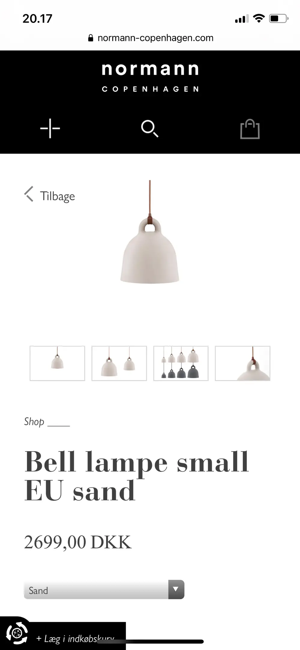 Normann Copenhagen Bell lamper 2 stk