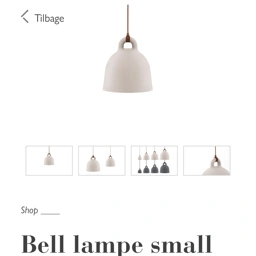 Normann Copenhagen Bell lamper 2 stk