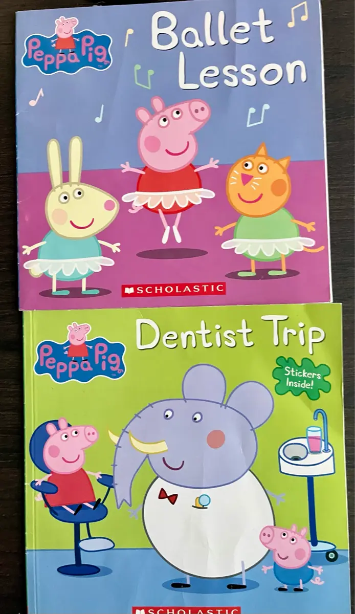 Peppa Pig dentist time ballet To Schoolastic bøger på engels