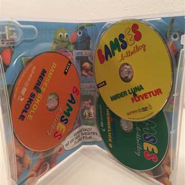 Bamses billedbog DVD boks med 3 dvd'er DVD