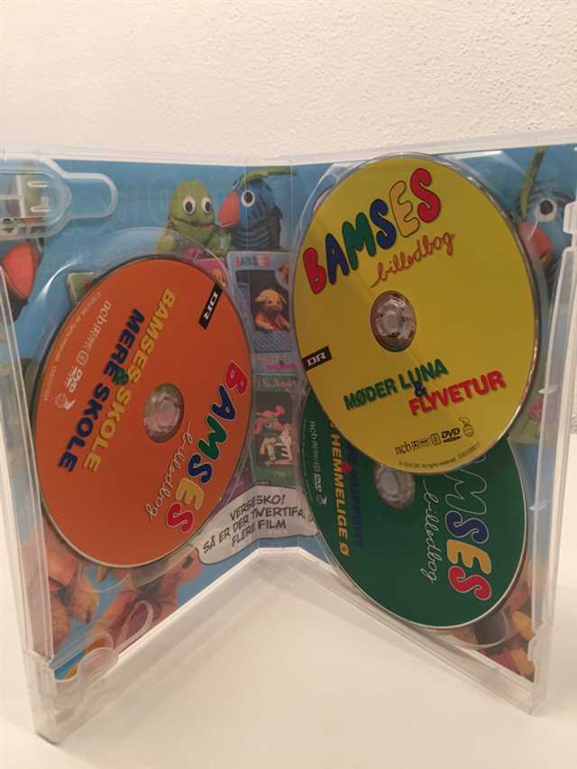 Bamses billedbog DVD boks med 3 dvd'er DVD