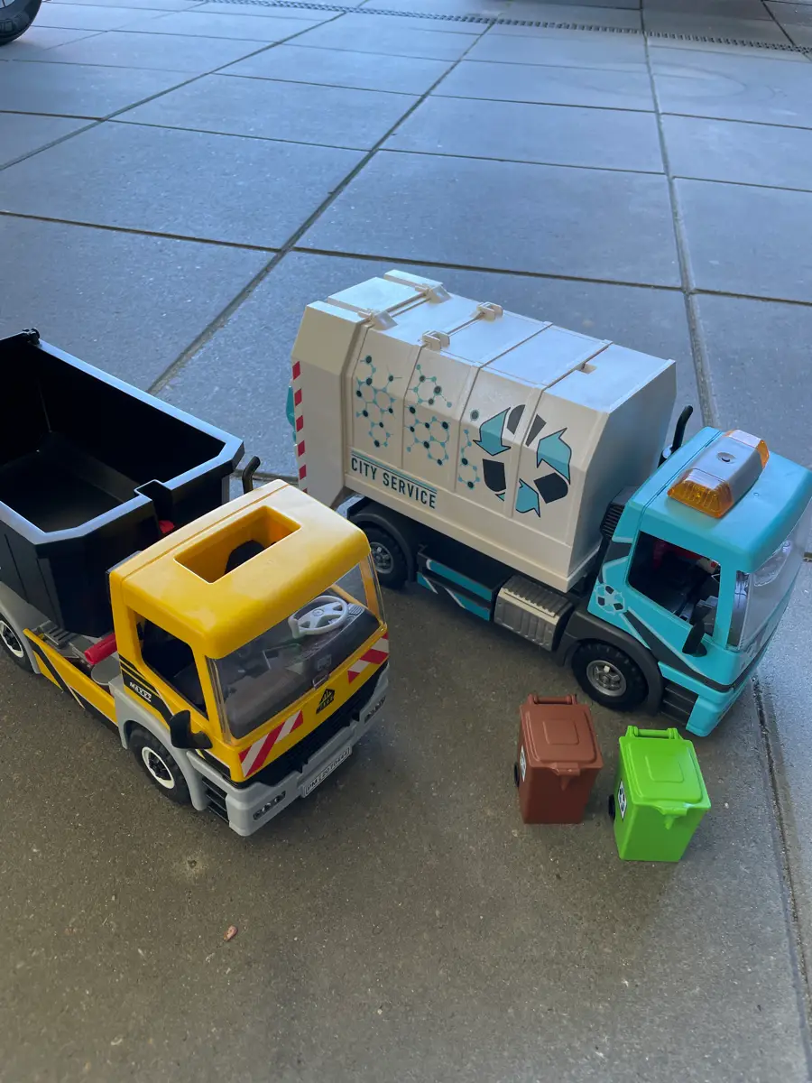 Playmobil Skraldebil og lastbil