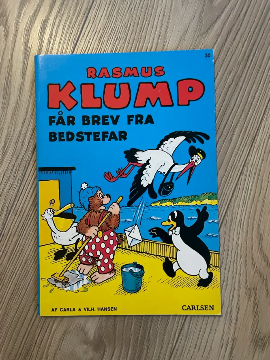 Rasmus Klump får brev fra bedstefar (30) Rasmus klump tegneserie bog