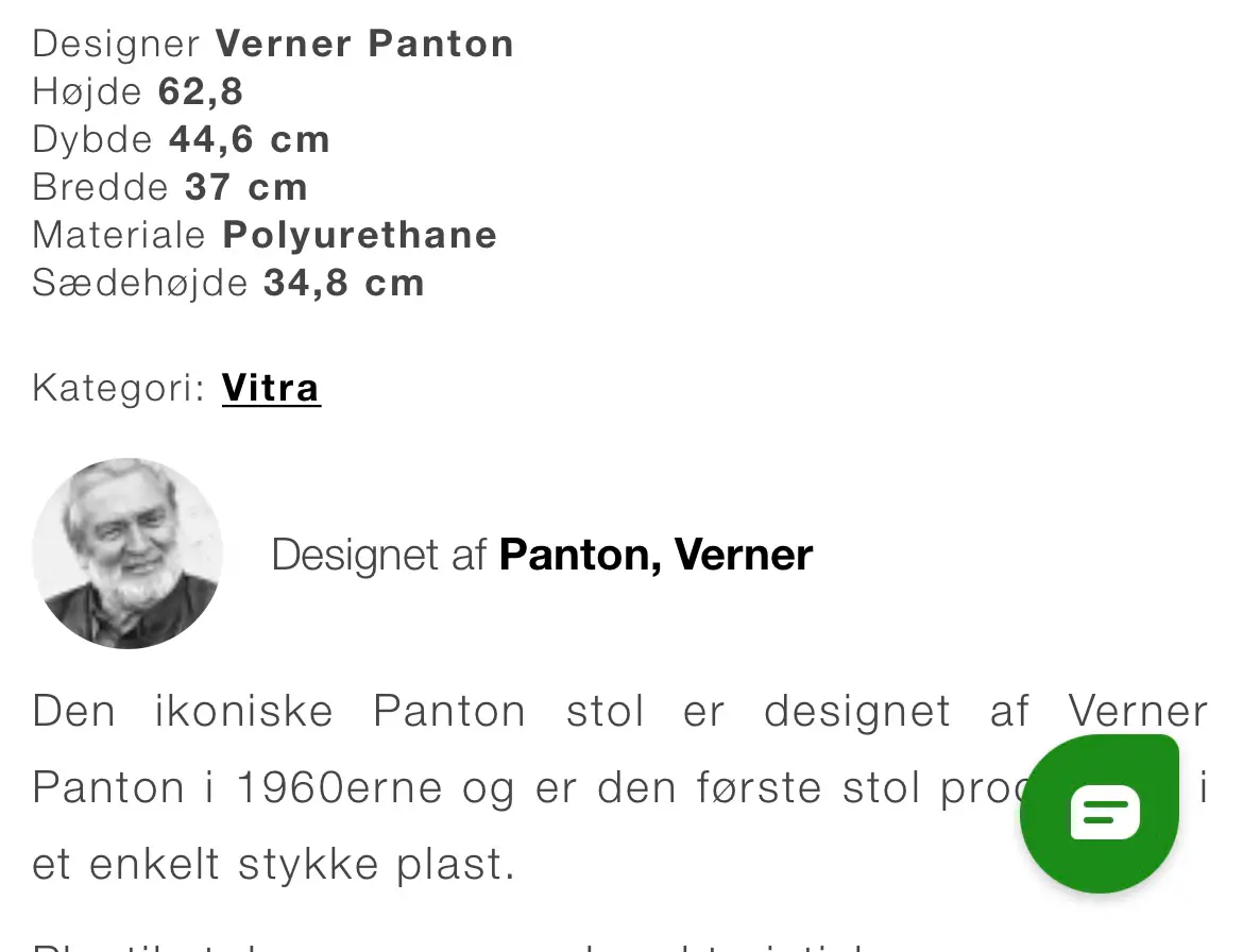 Verner Panton Stol