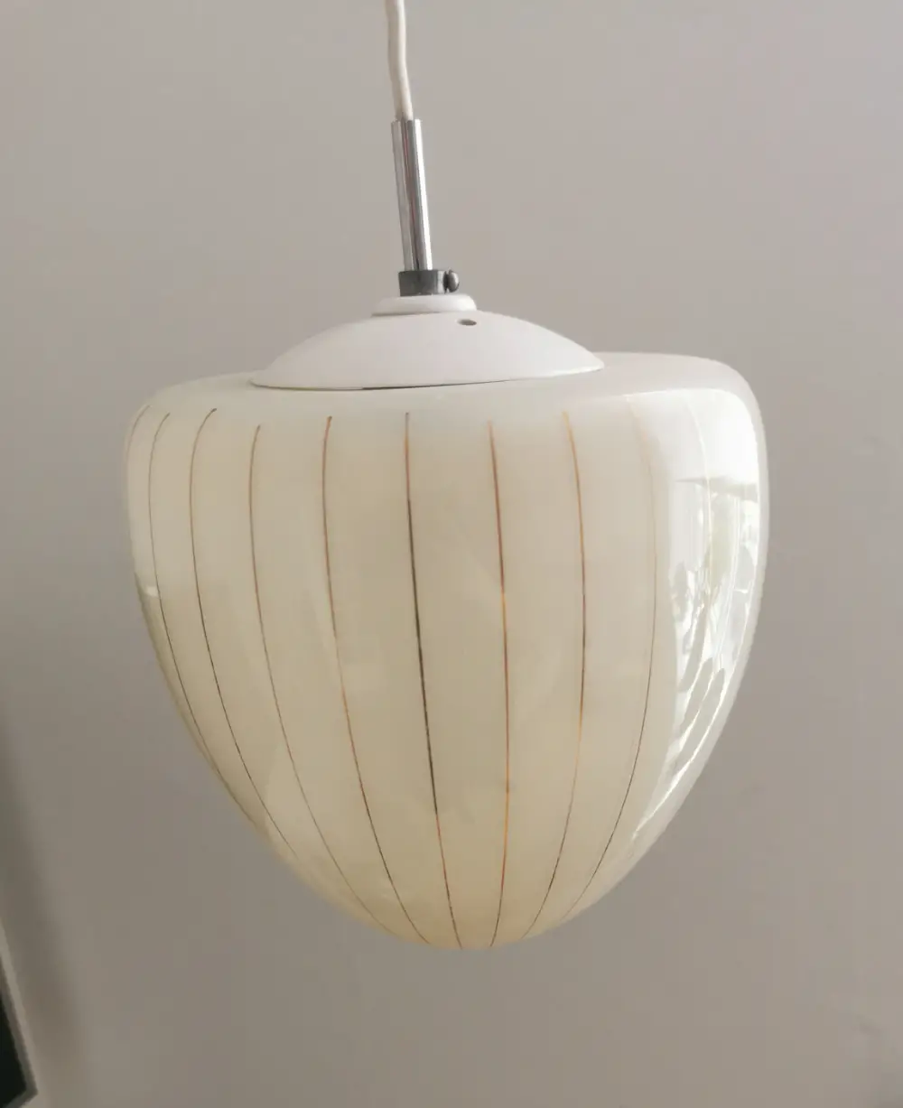 Vintage Opalglas loftlampe pendel