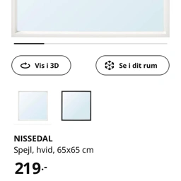 Ikea nissedal Spejl