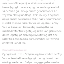 Le Toy Van Gyngehest Massivt træ - Enhjø