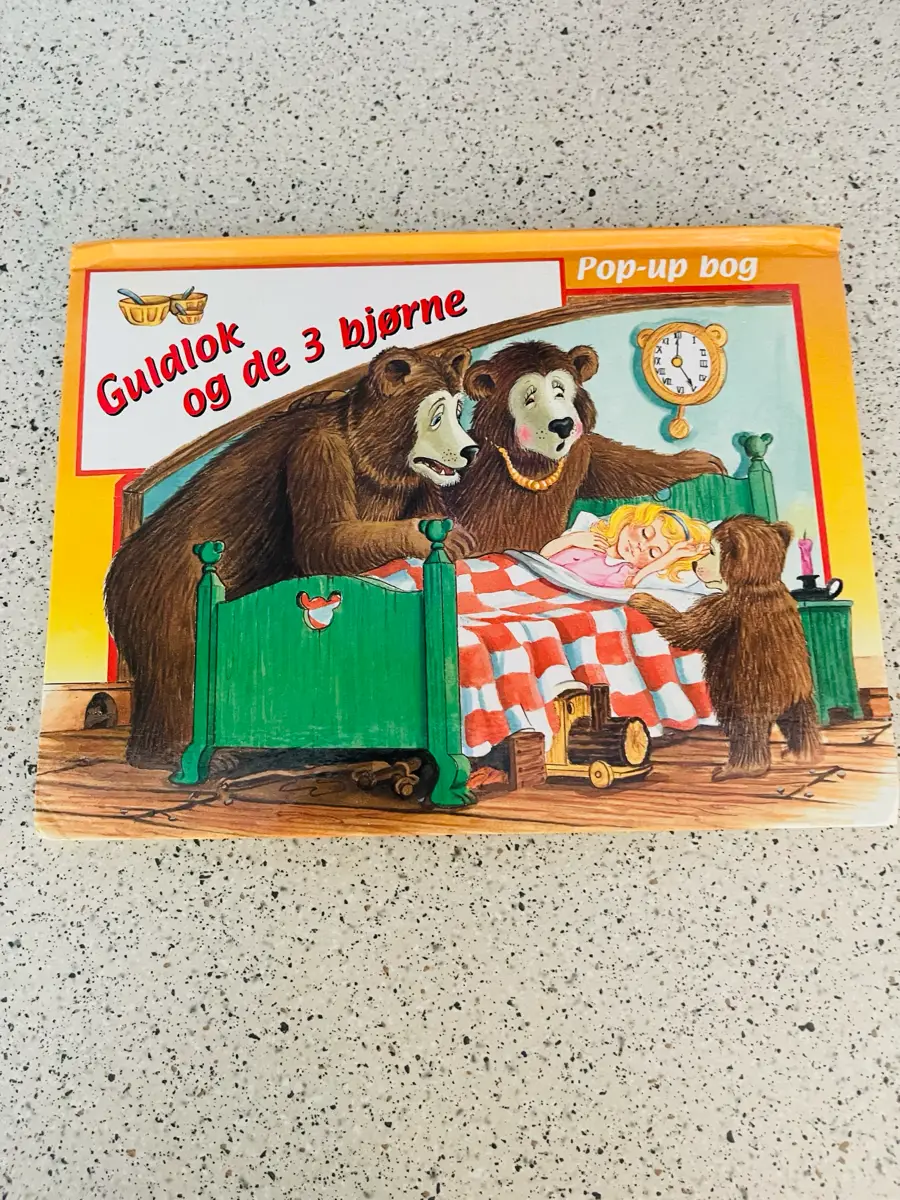 Guldlok og de 3 bjørne pop-op bog Pop op bog