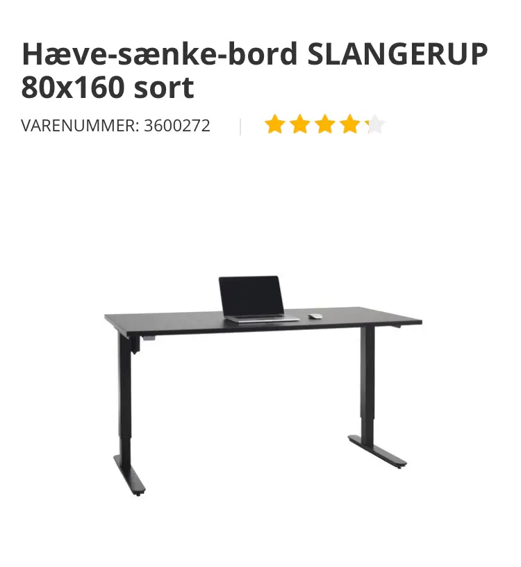 JYSK Hæve-sænke-bord