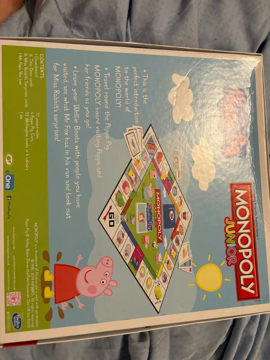 Ukendt Monopoly junior - peppa pig