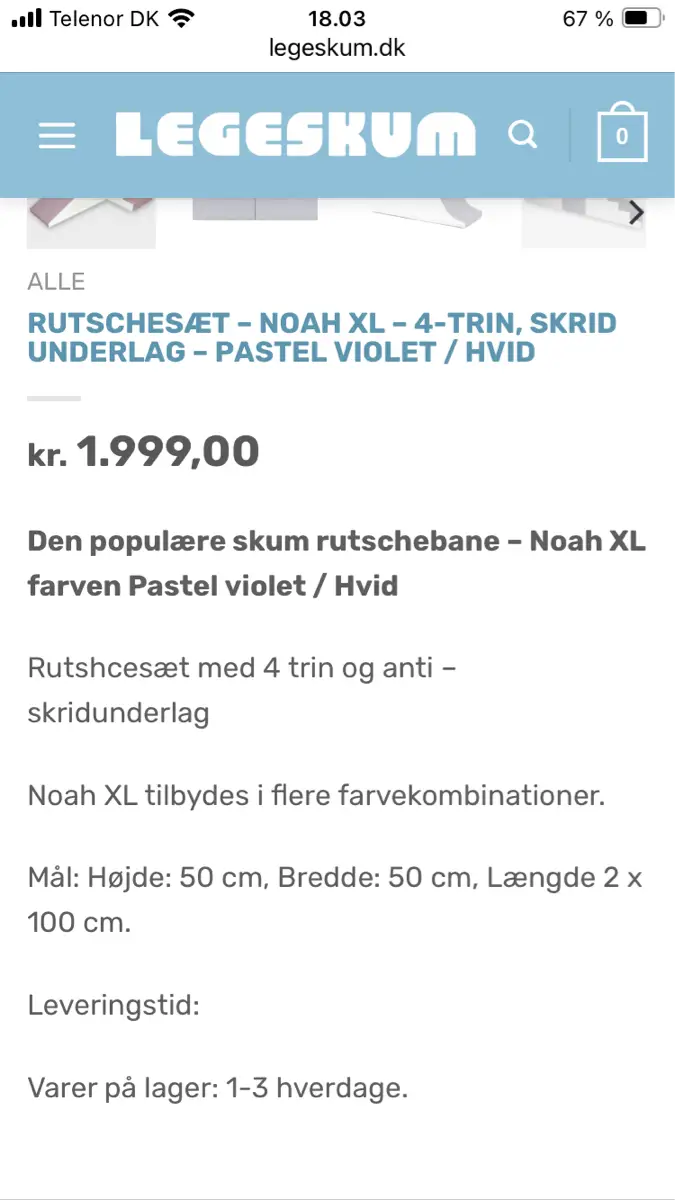 Legeskum Noah Xl rutsjebane