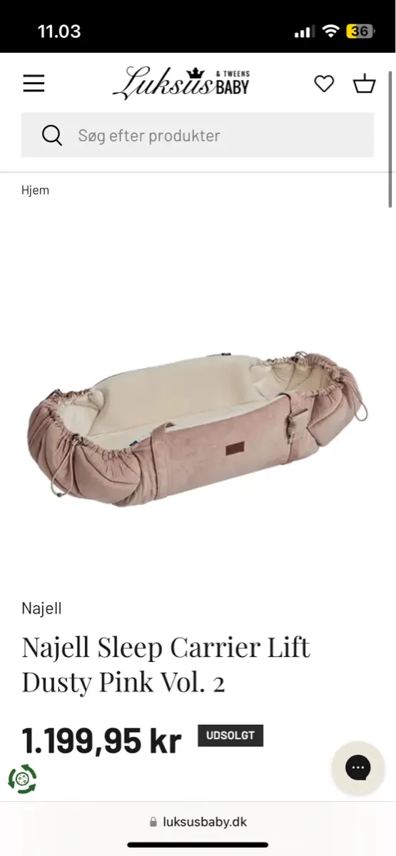 Najell Sleep Carrier vol 2 - Rosa
