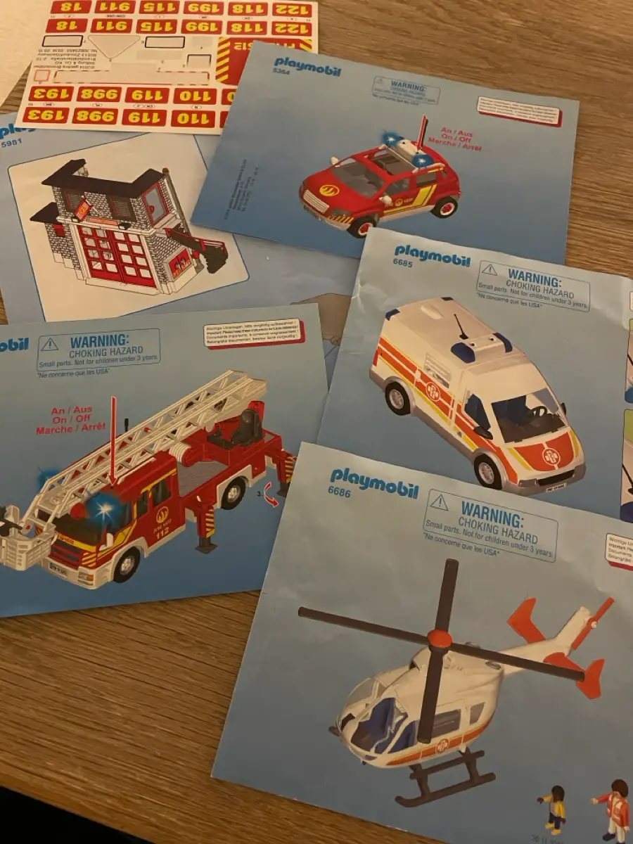 Playmobil Brandstation ambulance mm