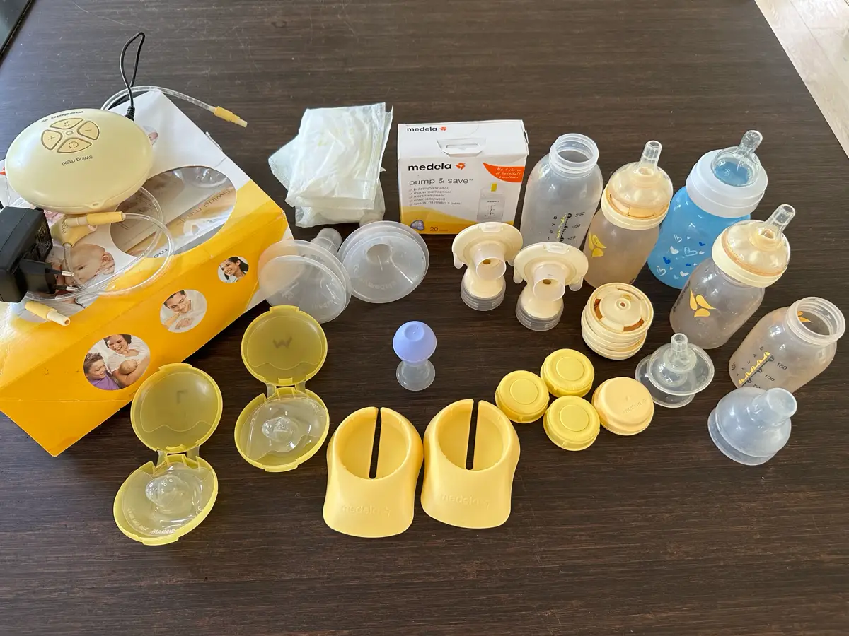 Medela Dobbelt brystpumpe + tilbehør