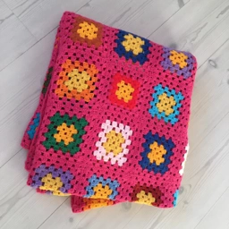 Hjemmelavet Patchwork / oldemor tæppe