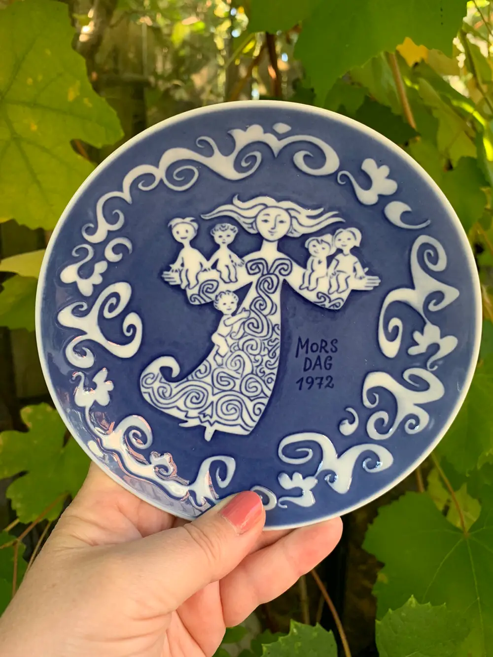 Kongelig porcelæn Mors dags platter