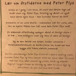 Lær om årstiderne med Peter plys Bog