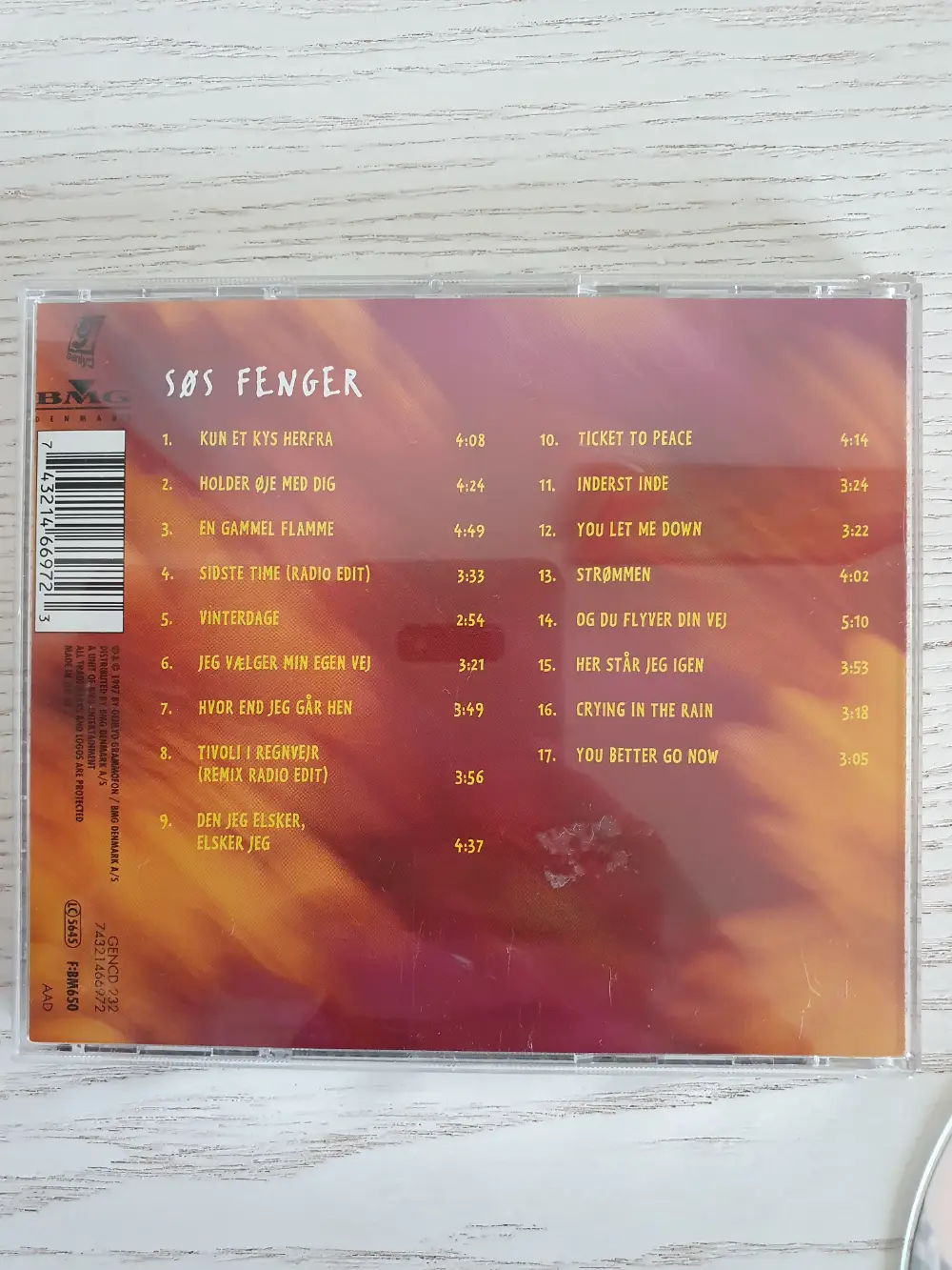 Ukendt CD - Søs Fenger hits