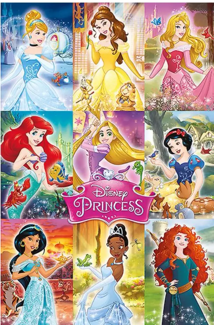 Disney Princess Plakat med el Uden glasramme