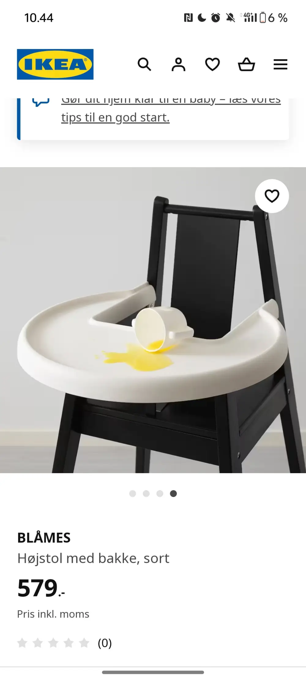 IKEA Højstol med bakke High chair