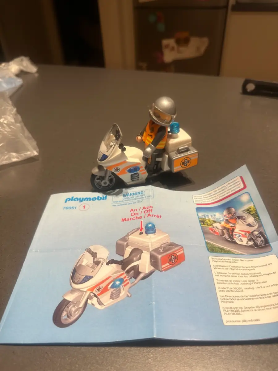 Playmobil Motorcykel