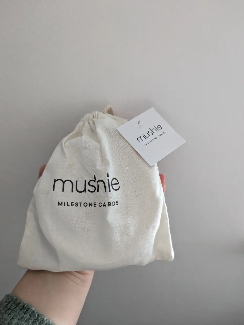 mushie milestone cards Milepæle kort