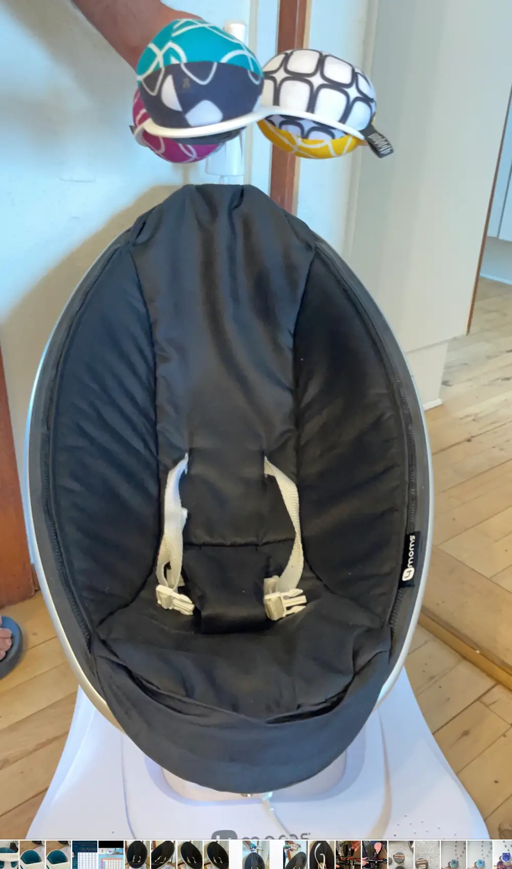 4moms MamaRoo 40 Black kråstol med mange funktioner