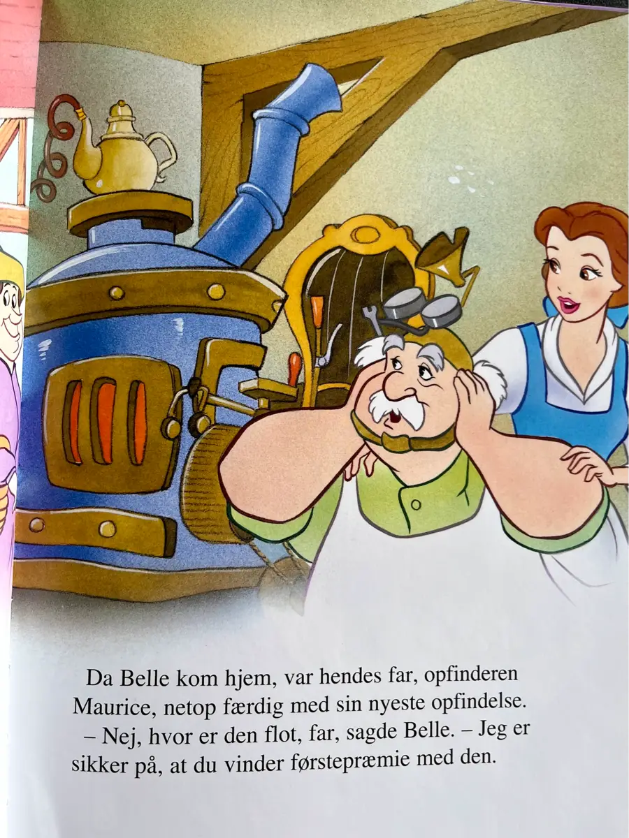 Skønheden og udyret Disney Flot tegneserie fra filmen