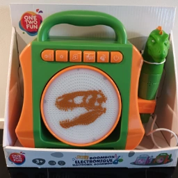 Ukendt Dino musikbox med mikrofon